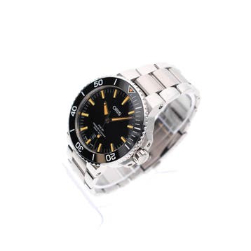 Oris Aquis Date 43,5mm 733-7730-4159; Automatisch Heren H..., Overige merken, Staal, Polshorloge, Ophalen of Verzenden