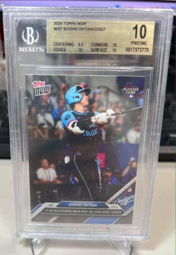 2024 Topps Topps Now Shohei Ohtani 437 Graded card - Beckett, Verzamelen, Nieuw