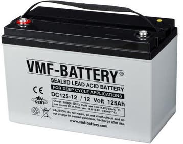 VMF AGM Deep Cycle accu | DC125-12 | 12V 125Ah, Ophalen of Verzenden, Nieuw