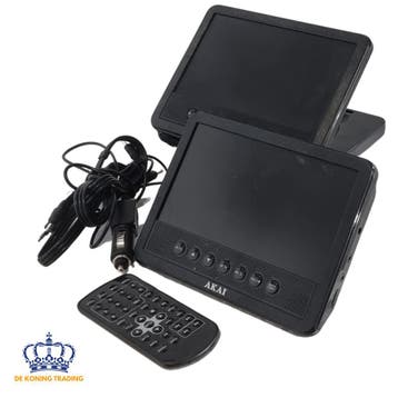 Akai ACVDS738T | Portable DVD Speler | Draagbare DVD Speler, Gebruikt, Verzenden, Draagbaar, Overige merken