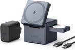 Anker - 3-in-1 Cube Y1811G11 - Magsafe 15W Wireless Charg..., Telecommunicatie, Mobiele telefoons | Telefoon-opladers, Verzenden