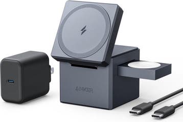 Anker - 3-in-1 Cube Y1811G11 - Magsafe 15W Wireless Charg..., Verzenden, Nieuw