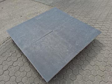 Veiling - 83,79 M2 Keramische Tegel Belgian Black 70x70x3,2, Tuin en Terras, Tegels en Klinkers, Nieuw