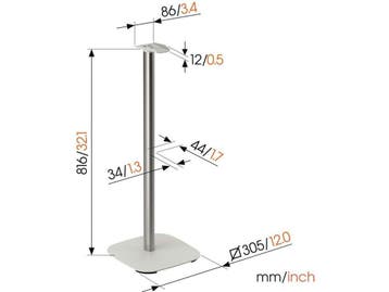 Vogels SFS 4133 - Speakerstandaard - Akoestisch getest -, Verzenden, Nieuw