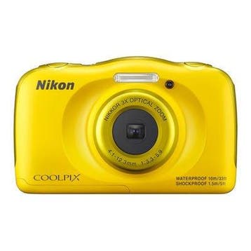 Nikon Coolpix S33 Waterdichte Digitale Compact Camera - Geel, Audio, Tv en Foto, Verzenden, Nieuw