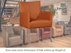 Leren eetkamerstoel Desire - Hermes Cognac (cognac/oranje), Nieuw, Leer, Ophalen of Verzenden, Eén