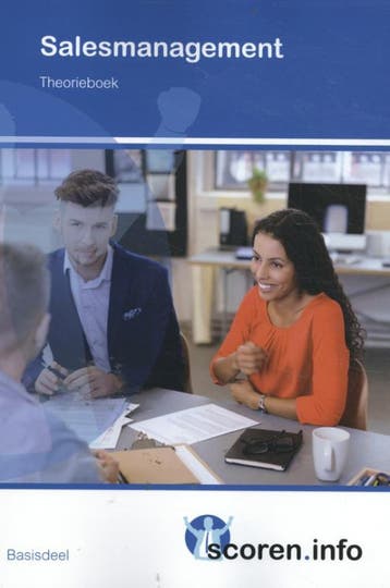 Salesmanagement / 2019 / Theorieboek / Scoren.info, Verzenden, Zo goed als nieuw, R. van Zijl
