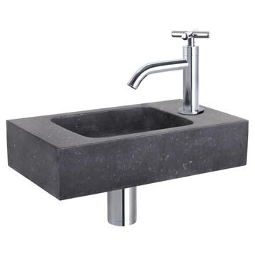 Fonteinset Differnz Bombai Natuursteen 40x22x9 cm Zwart Met, Ophalen of Verzenden, Nieuw, Overige typen