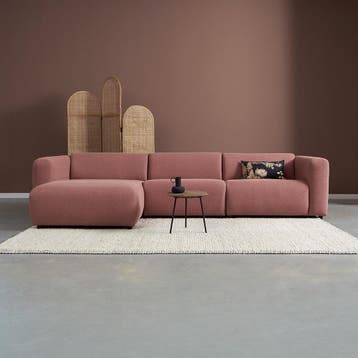 *WOONWINKEL* Hoekbank Met Chaise Longue Links Brick, Verzenden, Nieuw