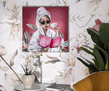 GELAKT CANVAS LUXE SPA MET FRAME -H- CM 82X4X82, Ophalen of Verzenden, Nieuw