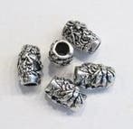 Per stuk Antiek zilveren metalen European-style buisje in..., Ophalen of Verzenden, Nieuw, Kraal