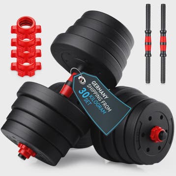 30KG Verstelbare Dumbbell & Barbell Set - Complete Home Gym, Verzenden, Nieuw
