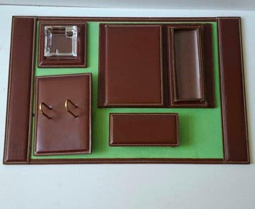 Delvaux - Delvaux - Bureauset (9) - Leder, Kristal, Nieuw