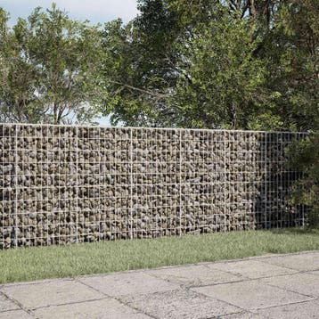 vidaXL Gabion met 5 mm Draad en 5x10 cm Gaas 300x20x100 cm, Verzenden, Nieuw, IJzer
