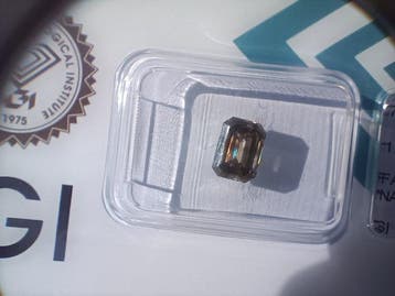 1 pcs Diamant (Natuurlijk gekleurd) - 1,09 ct - Smaragd -, Nieuw