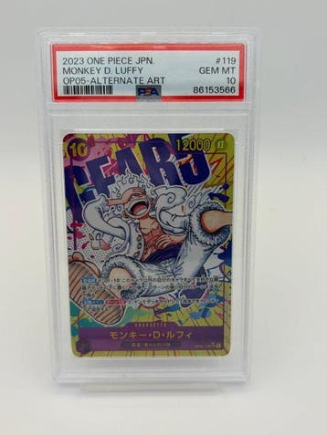 Bandai - 1 Graded card - One Piece - Monkey D. Luffy (Gear, Hobby en Vrije tijd, Nieuw