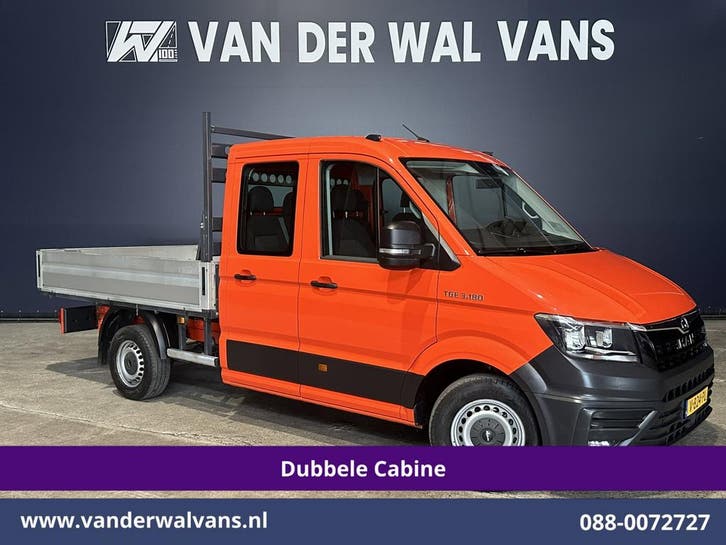 Volkswagen Crafter | 2.0 177pk Pick Up Dubbele Cabine 3500kg, Auto's, Bestelauto's, Dealer onderhouden, Te koop, Handgeschakeld