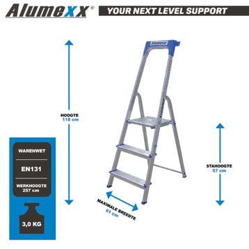 Alumexx ECO huishoudtrap, Doe-het-zelf en Verbouw, Verzenden, Nieuw