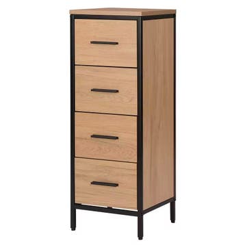 Industrieel Badkamermeubel met 4 Laden - 30x30x82cm - Nieuw, Huis en Inrichting, Badkamer | Badkamermeubels, (Half)hoge kast, Minder dan 50 cm