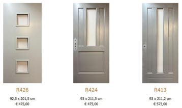 Nieuwe Hardhouten Voordeuren (vanaf 475 euro), Doe-het-zelf en Verbouw, Deuren en Horren, Ophalen, Nieuw, Hout, Buitendeur