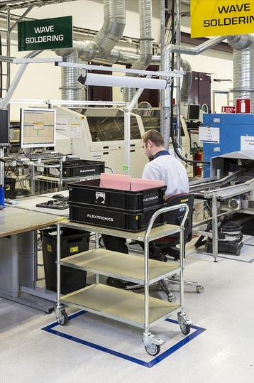Kongamek ESD tafelwagen, laadvermogen 150 kg - Grijs - Staal, Verzenden