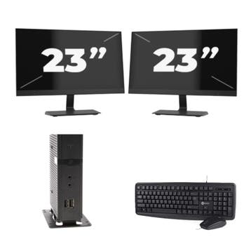 Atrust t176  - Intel Atom x5-E8000 - 8GB  - 256GB  + 2x 23 i, Computers en Software, Refurbished, SSD, 6e Generatie, Atrust