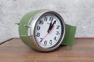 Wandklok - Kappa - Staal, Bakeliet, Plastic, Glas -