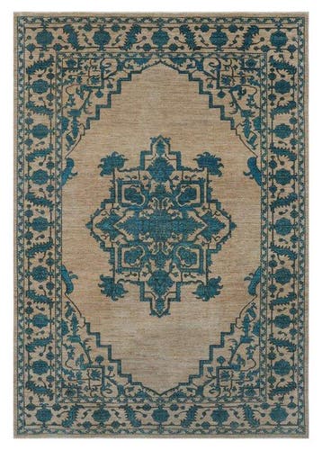 Handgeknoopte designer tapijt met Heriz-patroon - nieuw -, Nieuw