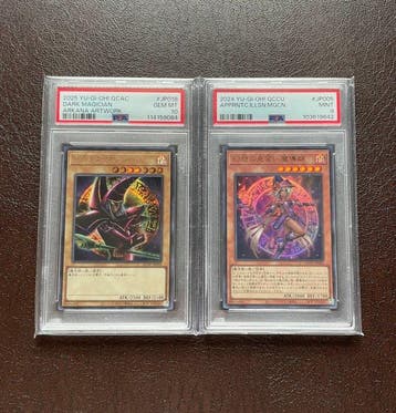 Konami - 2 Graded card - Yu-Gi-Oh! - Dark Magician, Verzamelen, Nieuw