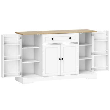 Sideboard Keukenkast Met 4 Deuren, Lade, Verstelbaar Rek, De, Verzenden, Nieuw
