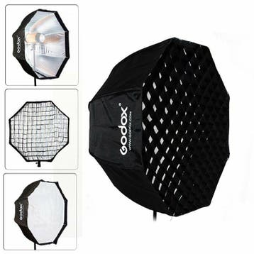 Godox Softbox met paraplu aansluiting 120cm+ grid, Ophalen of Verzenden, Nieuw, Overige typen