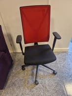 Girsberger bureaustoel, zwart rood, gebruikt, Ophalen of Verzenden, Gebruikt