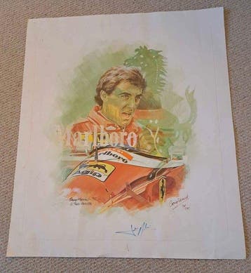 Ferrari - Jean Alesi - 1993 - Poster, Nieuw