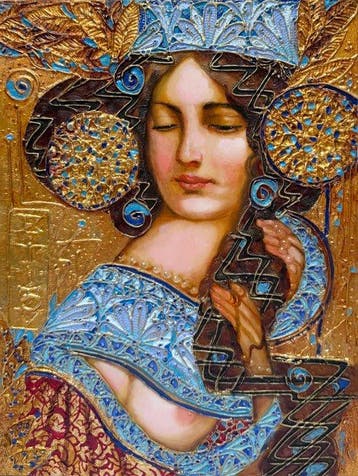Eugène Titov (1969-) - Élégance Byzantine - Le Secret du