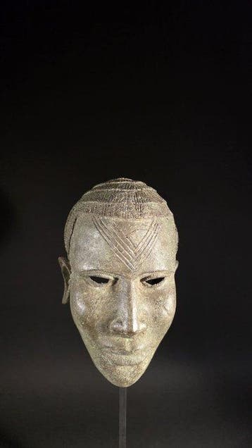 Bronzen hoofd - Ife - Benin-Nigeria (Zonder minimumprijs)