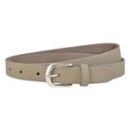 Landley Dames Riem Leer Gestikt - 2,5 cm - Taupe - 105, Verzenden, Nieuw, 3 tot 5 cm, Bruin