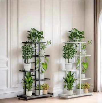 Metalen Plantenrek met Meerdere Planken – Binnen en Buiten, Verzenden, Nieuw