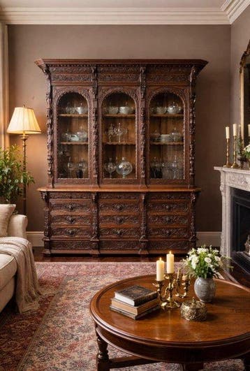Dressoir - Hout, Eik - antieke buffetkast