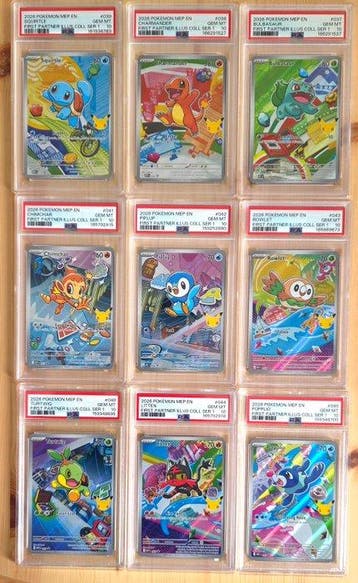 Pokémon - 9 Graded card - Complete collection 2026 POKEMON, Nieuw