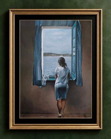Salvador Dalí (1904-1989) (after) - Muchacha en la Ventana,