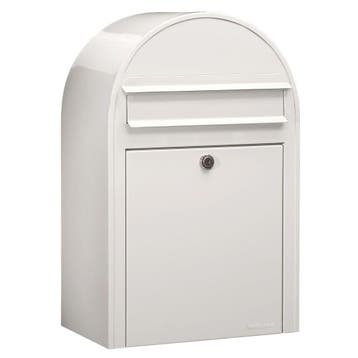 Bobi Classic wandbrievenbus staal - wit, Tuin en Terras, Brievenbussen, Verzenden, Nieuw