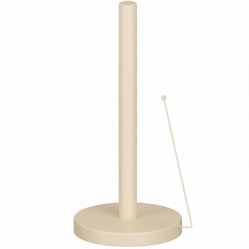 Vrijstaande keukenrolhouder met antirolarm en Beige, Nieuw