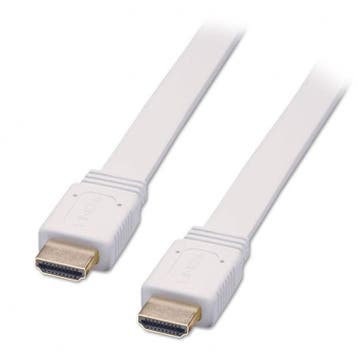 FLAT HDMI kabel platte kabel 1,8 meter WIT, Ophalen of Verzenden, Nieuw