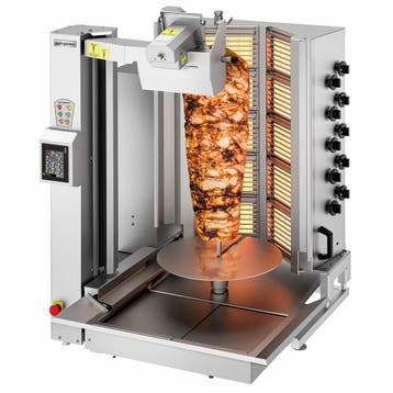 GGM Gastro | Gas dönerrobot - Vvormige branders - 10 |, Verzenden