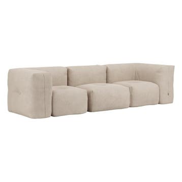 Soft Sofa Indoor 3 Seater - Corduroy Beige, Verzenden, Nieuw, Beige, Zitzak