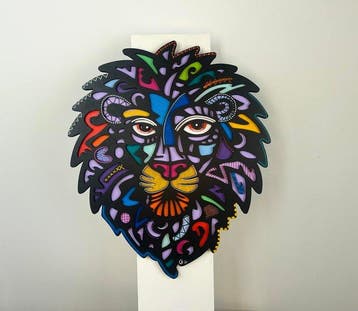 Krzysztof Gudanski - Lion - Animal Flow, Relief