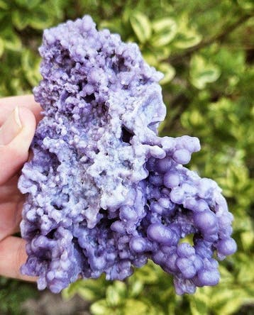 Chalcedoon botryoïdaal Bothryodaal Kristal - Hoogte: 110 mm