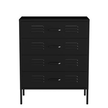 Ladekast | Lockerkast | Kledingkast | 80x40x100cm | Zwart, Huis en Inrichting, Kasten | Ladekasten, Verzenden, Nieuw