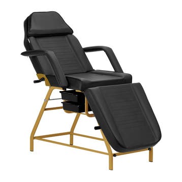 Behandelstoel 557G met Trays Zwart–Goud – Luxe Black–Gold, Ophalen of Verzenden, Nieuw