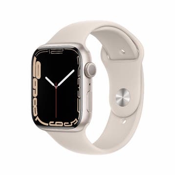 Refurbished Apple Watch Series 7 45 mm Cellular, Sieraden, Tassen en Uiterlijk, Smartwatches, Verzenden, Wit, IOS, Nieuw